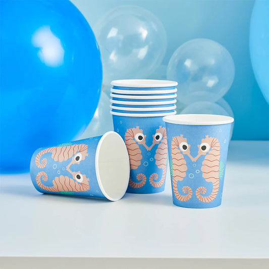 Seahorse Paper Cups