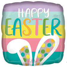 Happy Easter Bunny Ears Inflated Foil Balloon