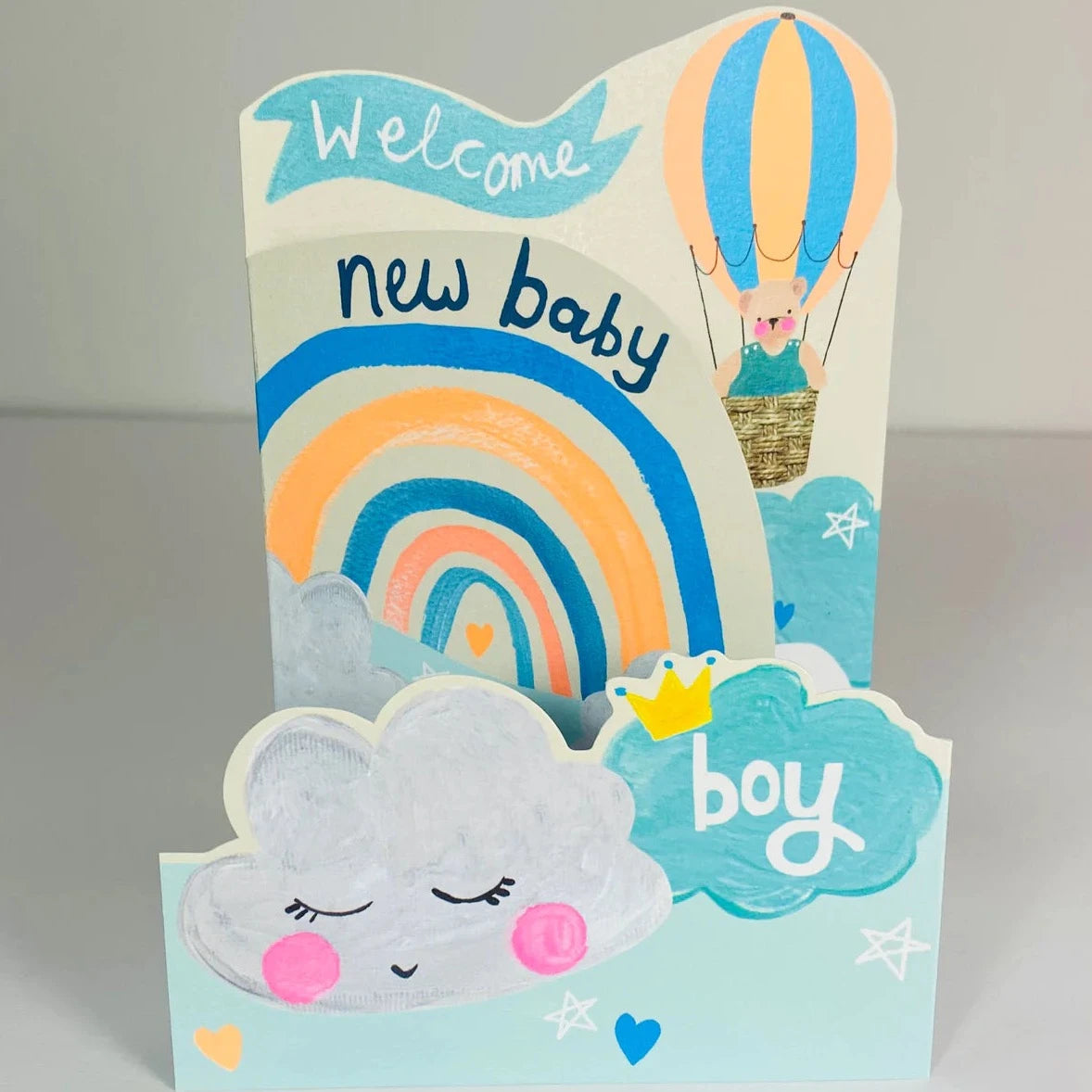 Welcome New Baby Boy Card