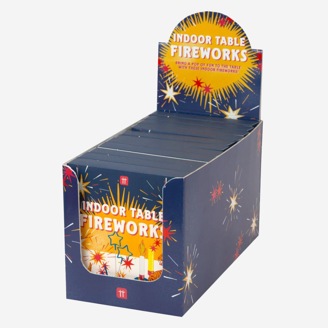 Retro Indoor Table Fireworks Blue