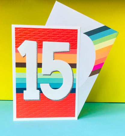 Age 15 Boy Card by Paper Salad