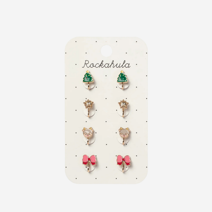 Jolly Christmas Clip On Earrings by Rockahula