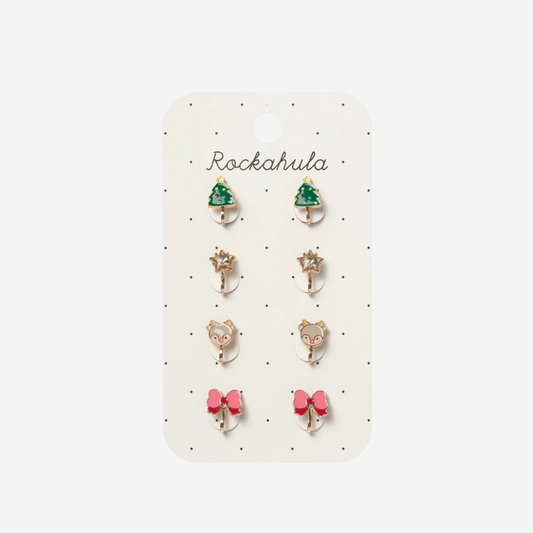 Jolly Christmas Clip On Earrings by Rockahula