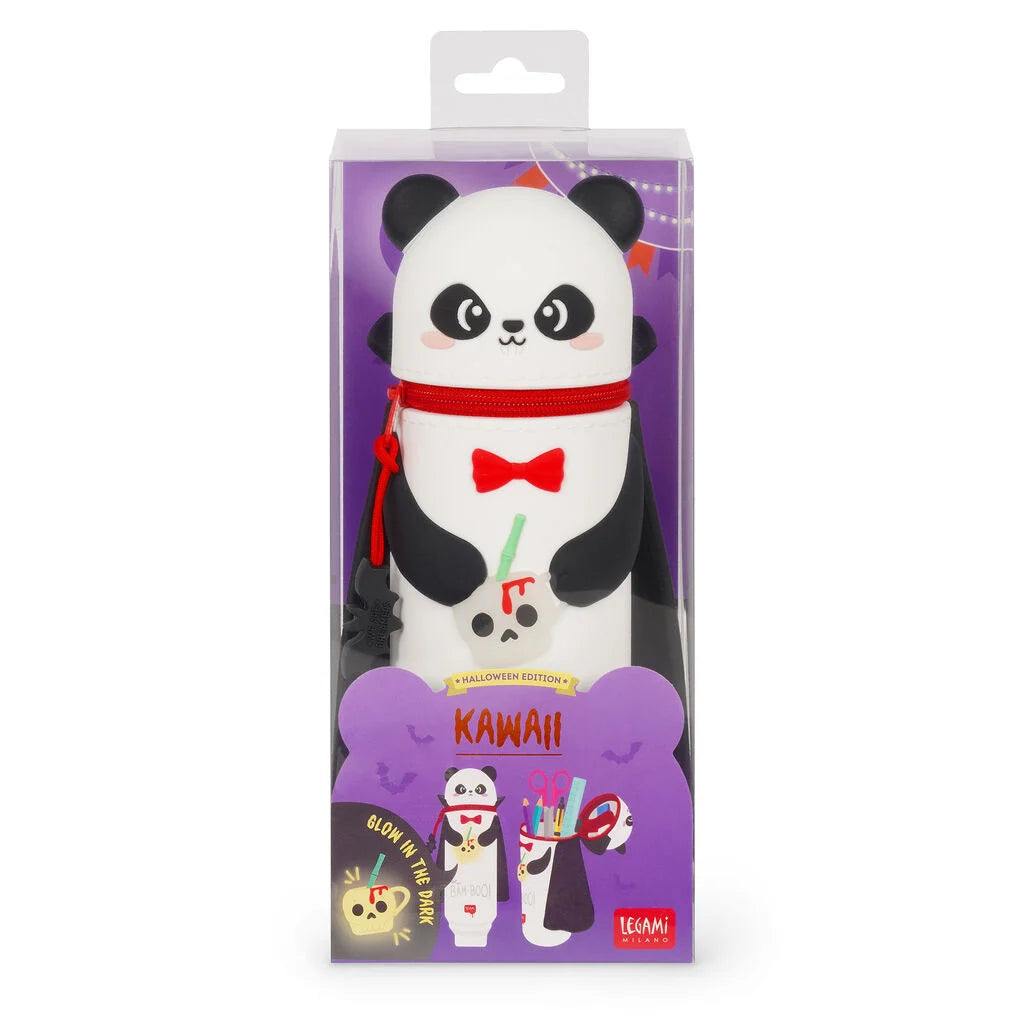 Legami Panda "Bam-Boo" 2-in-1 Silicone Pencil Case - Kawaii