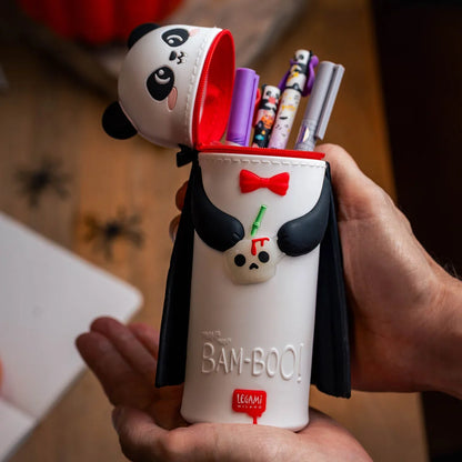 Legami Panda "Bam-Boo" 2-in-1 Silicone Pencil Case - Kawaii
