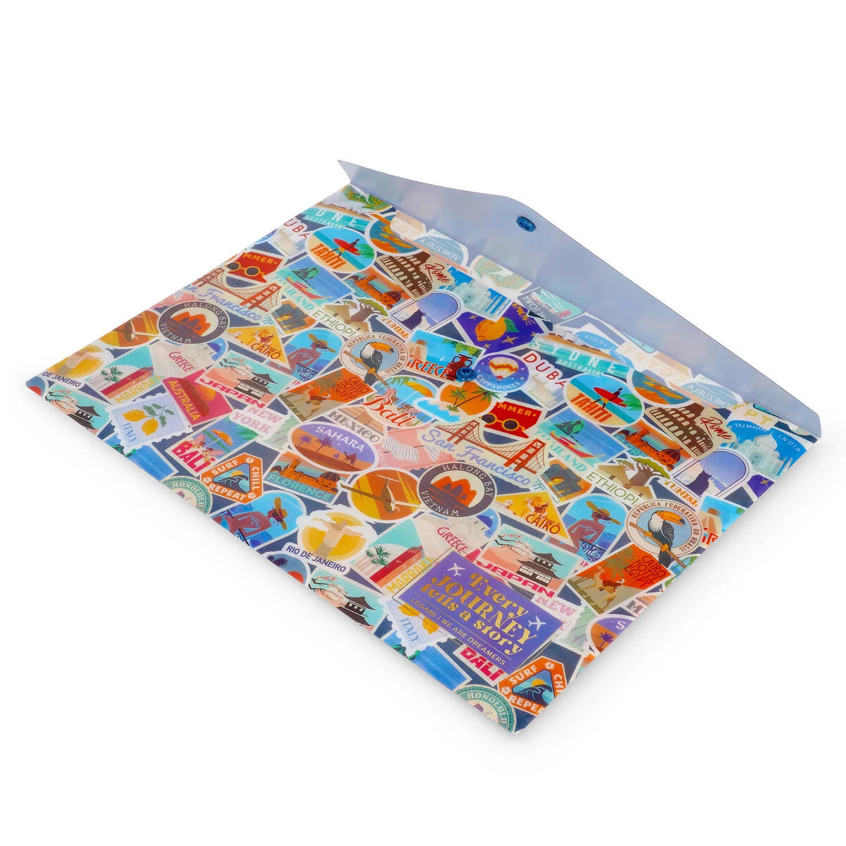 Document Folder - Fold & Order - Travel Stickers
