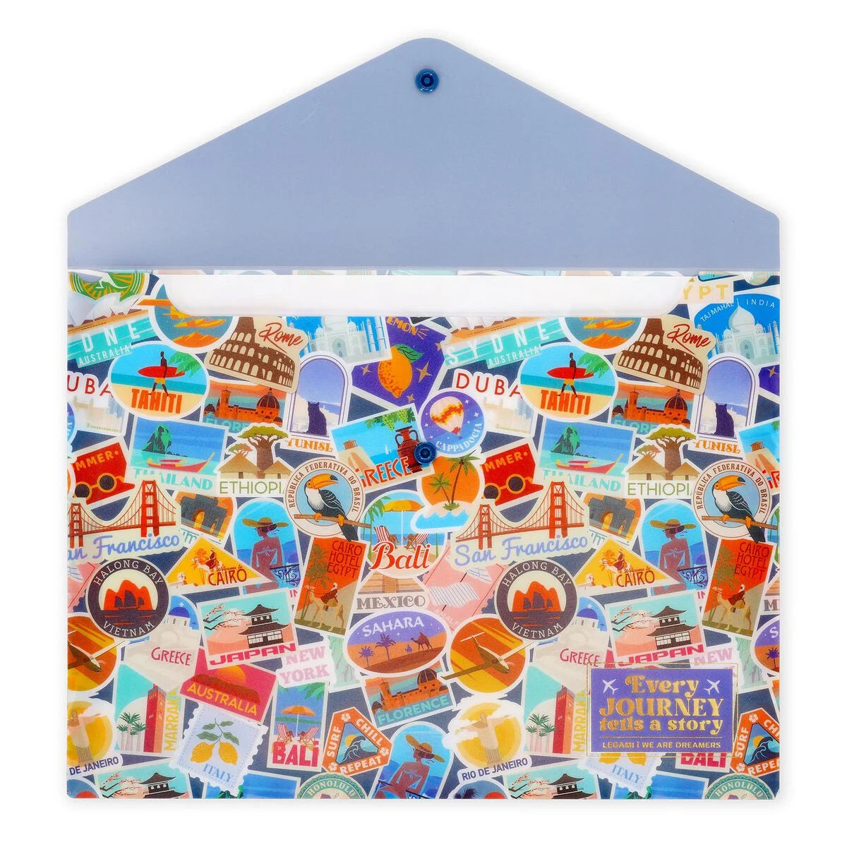 Document Folder - Fold & Order - Travel Stickers