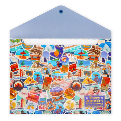 Document Folder - Fold & Order - Travel Stickers