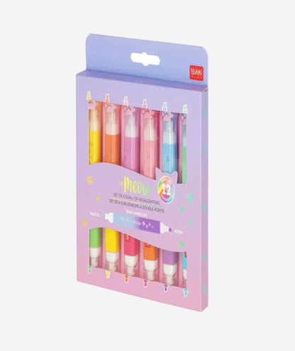 Set of colorful markers in a Wrebbit packaging on a white background