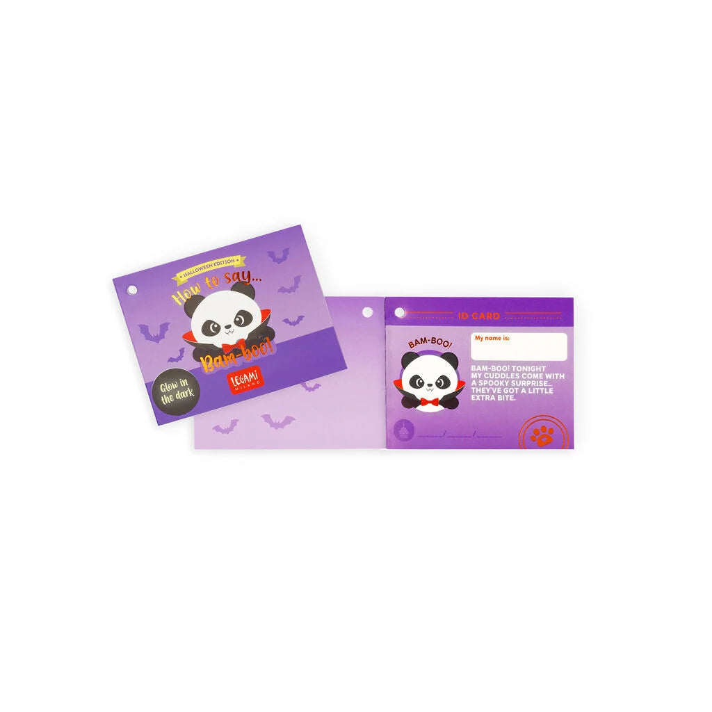 Legami Panda Stuffed Toy "Bam-Boo" Halloween - Mini Super Soft!