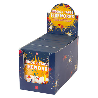 Retro Indoor Table Fireworks Blue
