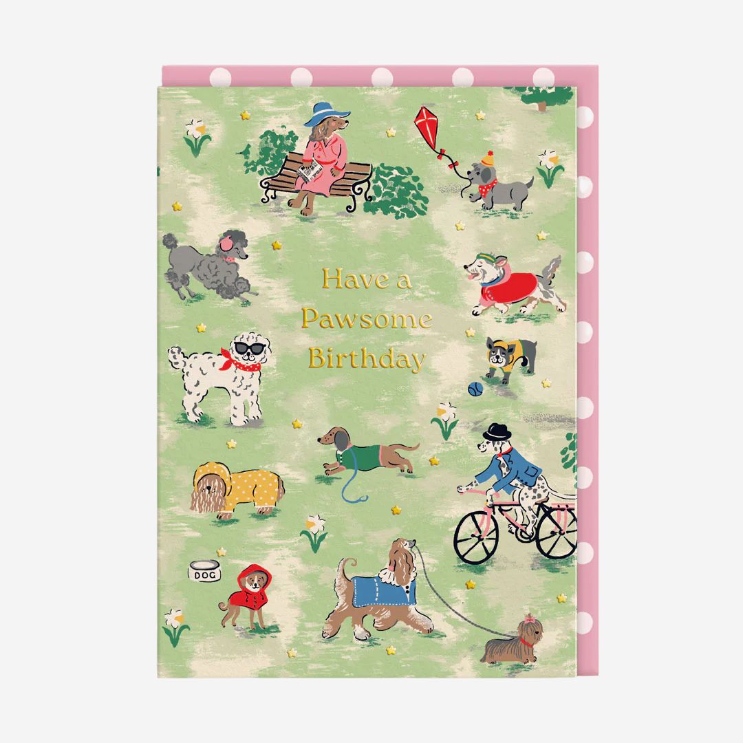 Cath Kidston Park Dogs Birthday Card