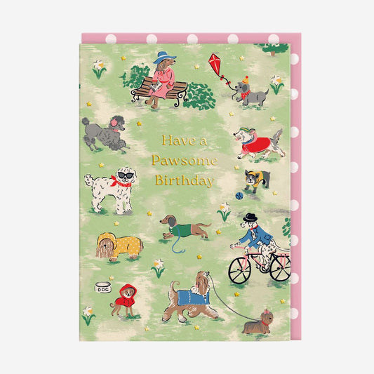 Cath Kidston Park Dogs Birthday Card