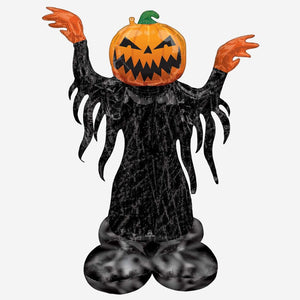 Pumpkin Head Ghost AirLoonz Large Balloon