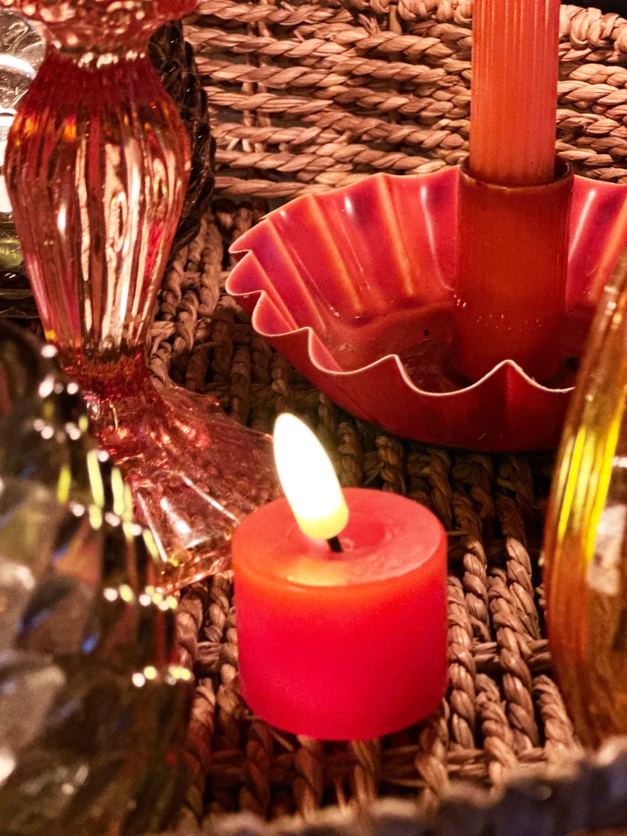Red Flameless LED Tealight Candle