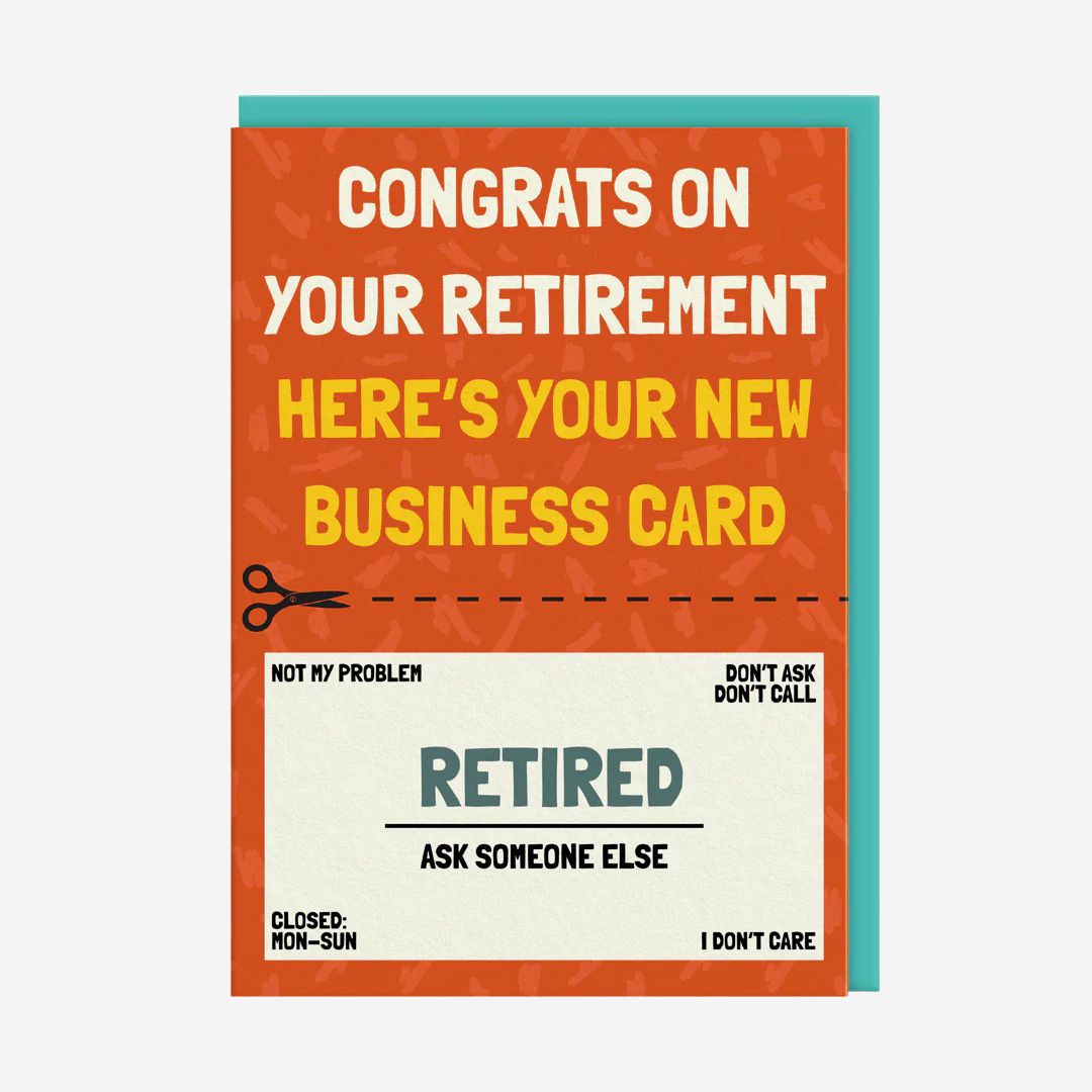 Retirement Business Card