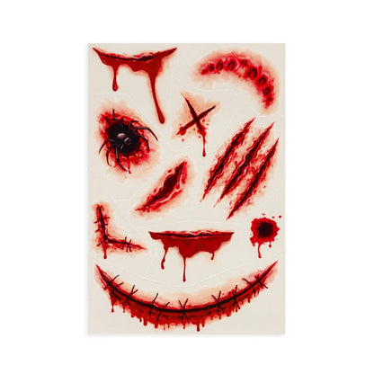 Legami Halloween Scary Temporary Face and Body Tattoos