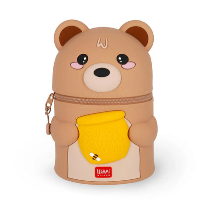 Legami Super Kawaii Teddy Bear Silicone Desktop Pen Holder
