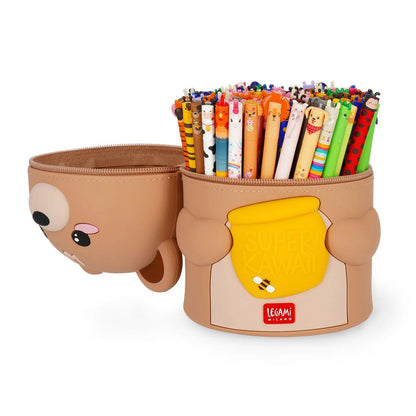 Legami Super Kawaii Teddy Bear Silicone Desktop Pen Holder