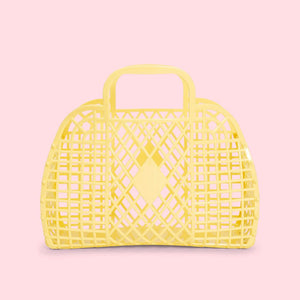 Retro Basket Jelly Bag - Small | Yellow