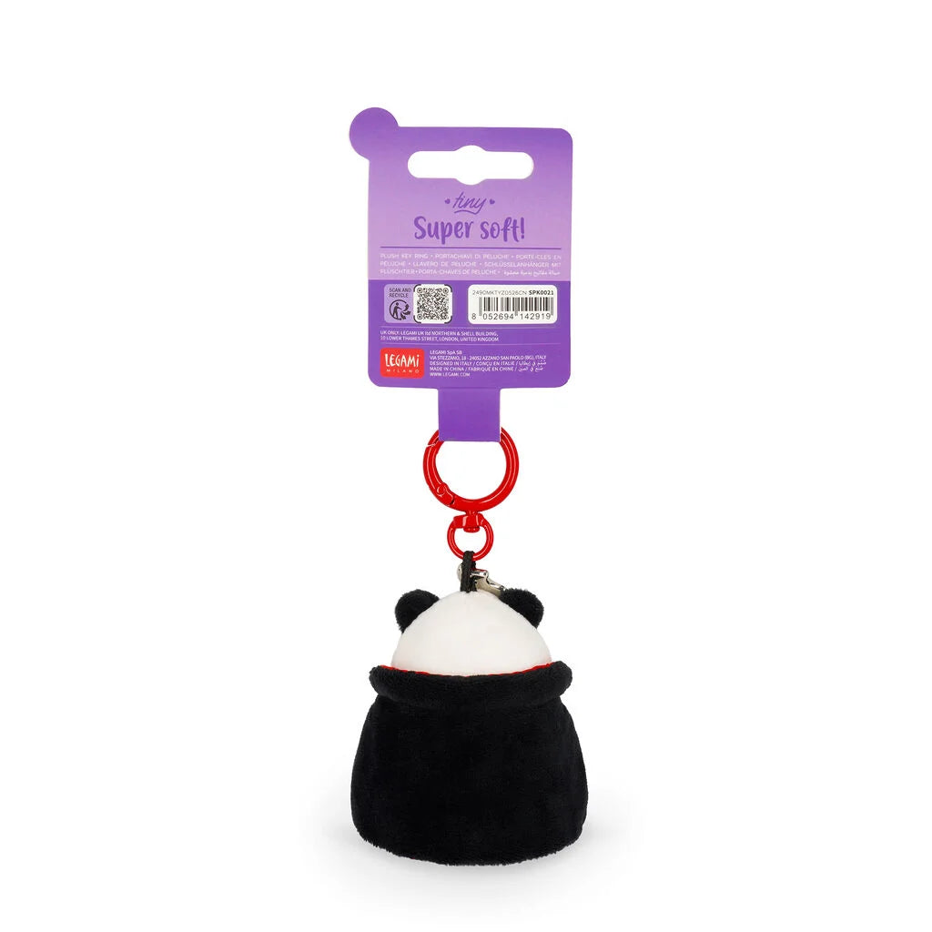 Halloween Panda Plush Key Ring "Bam-Boo!" - Tiny Super Soft!