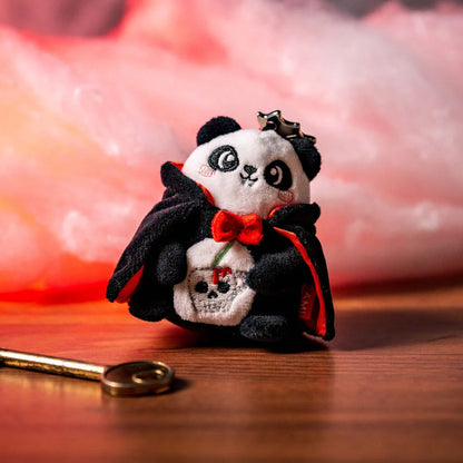 Halloween Panda Plush Key Ring "Bam-Boo!" - Tiny Super Soft!