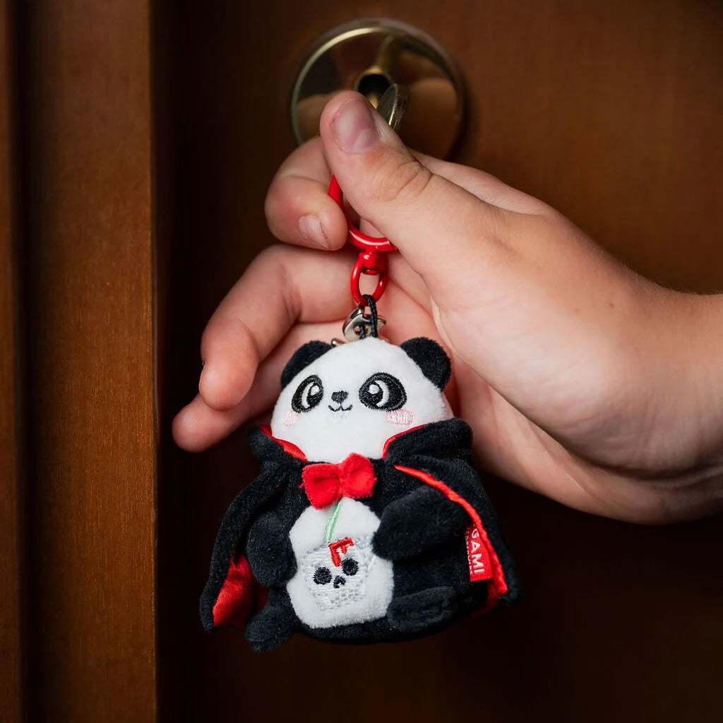 Halloween Panda Plush Key Ring "Bam-Boo!" - Tiny Super Soft!