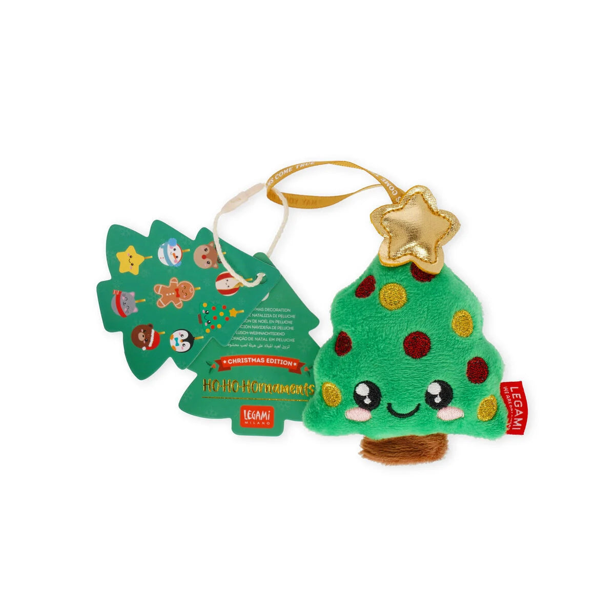 Legami Plush Christmas Decoration - Tree - Oh-Oh-Ohrnaments