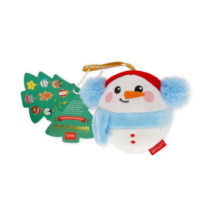 Legami Plush Christmas Decoration - Snowman - Oh-Oh-Ohrnaments