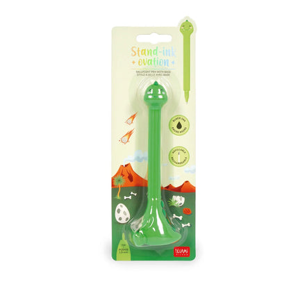Legami Stand-Ink Ovation Ballpoint Pen with Base – Dino