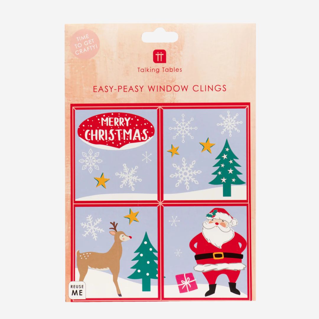 Santa Christmas Window Clings