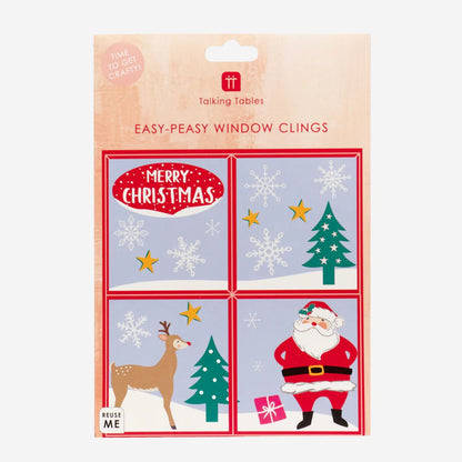 Santa Christmas Window Clings