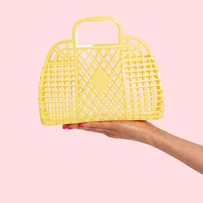 Retro Basket Jelly Bag - Small | Yellow