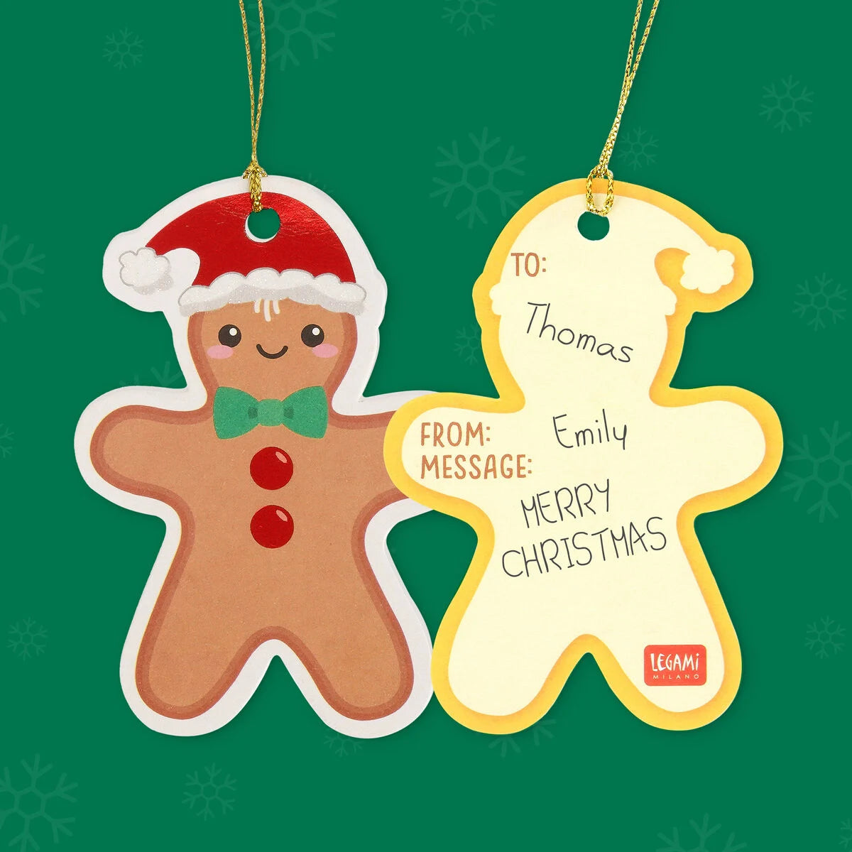 Set of 10 Christmas Gift Tags by Legami