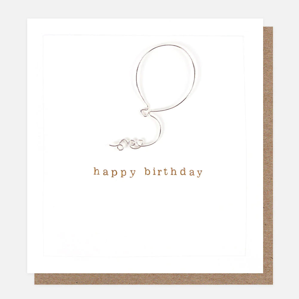 Wire Balloon Birthday Card
