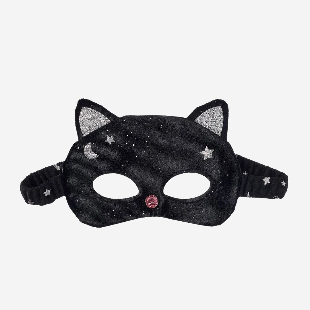 Velvet Black Cat Mask (3-10 Years) by Rockahula