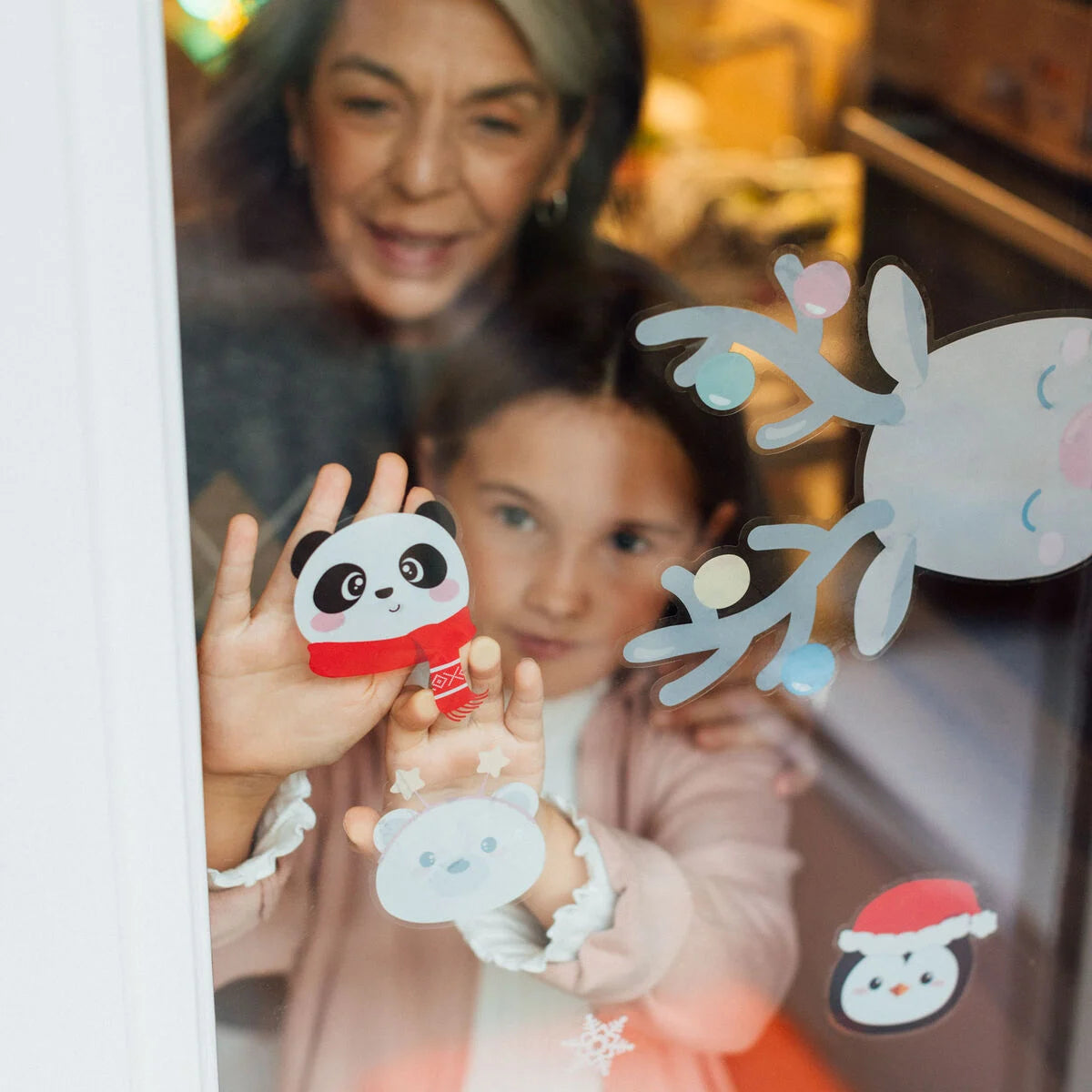 Legami 35 Static Cling Stickers - Window-Wow - Christmas