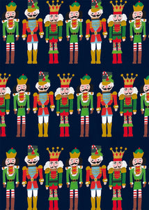 Christmas Nutcracker Wrapping Paper Sheet