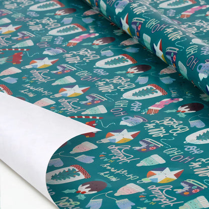 All is Bright Christmas Wrapping Paper Roll