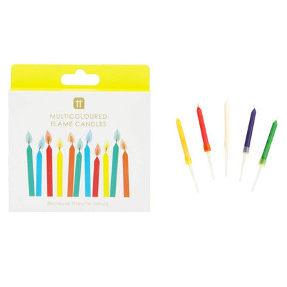 Coloured Flame Birthday Candles