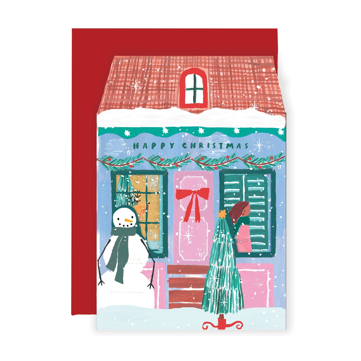 Nutmeg Open Christmas Cottages Card