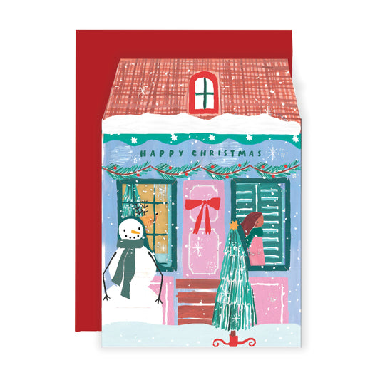 Nutmeg Open Christmas Cottages Card