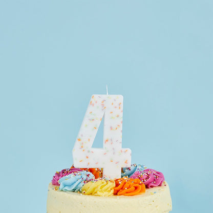 Giant Sprinkle Candle Numbers