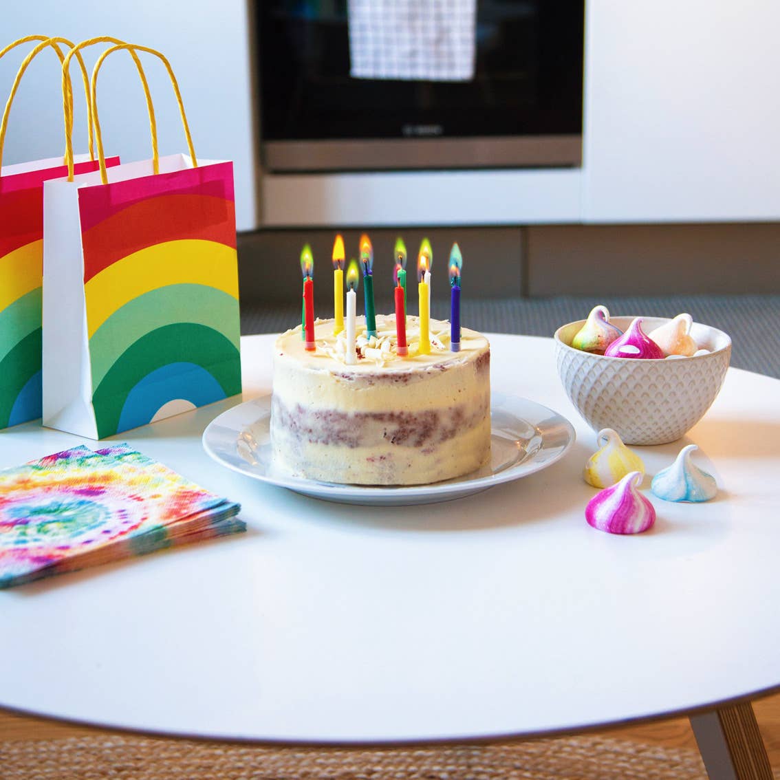 Coloured Flame Birthday Candles