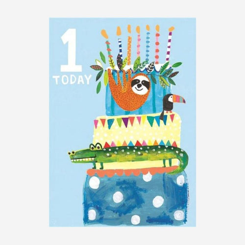 1 Today Blue Card by Paper Salad