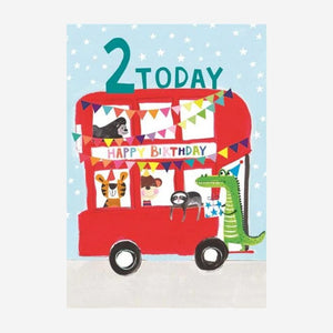 2 Today Bus Card by Paper Salad