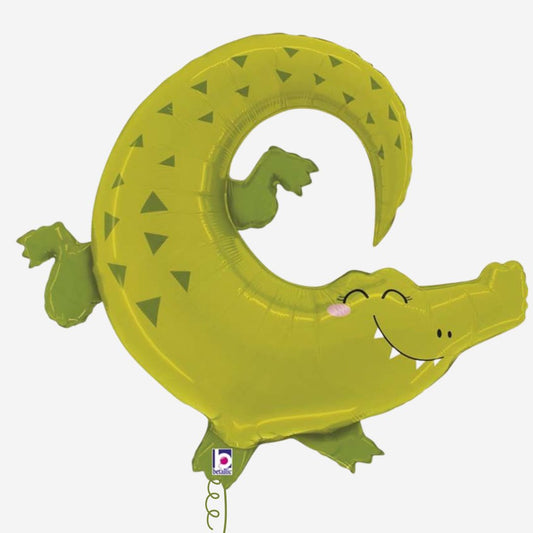 Jungle Alligator Inflated Foil Balloon