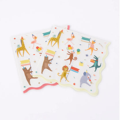 Animal Parade Large Napkins