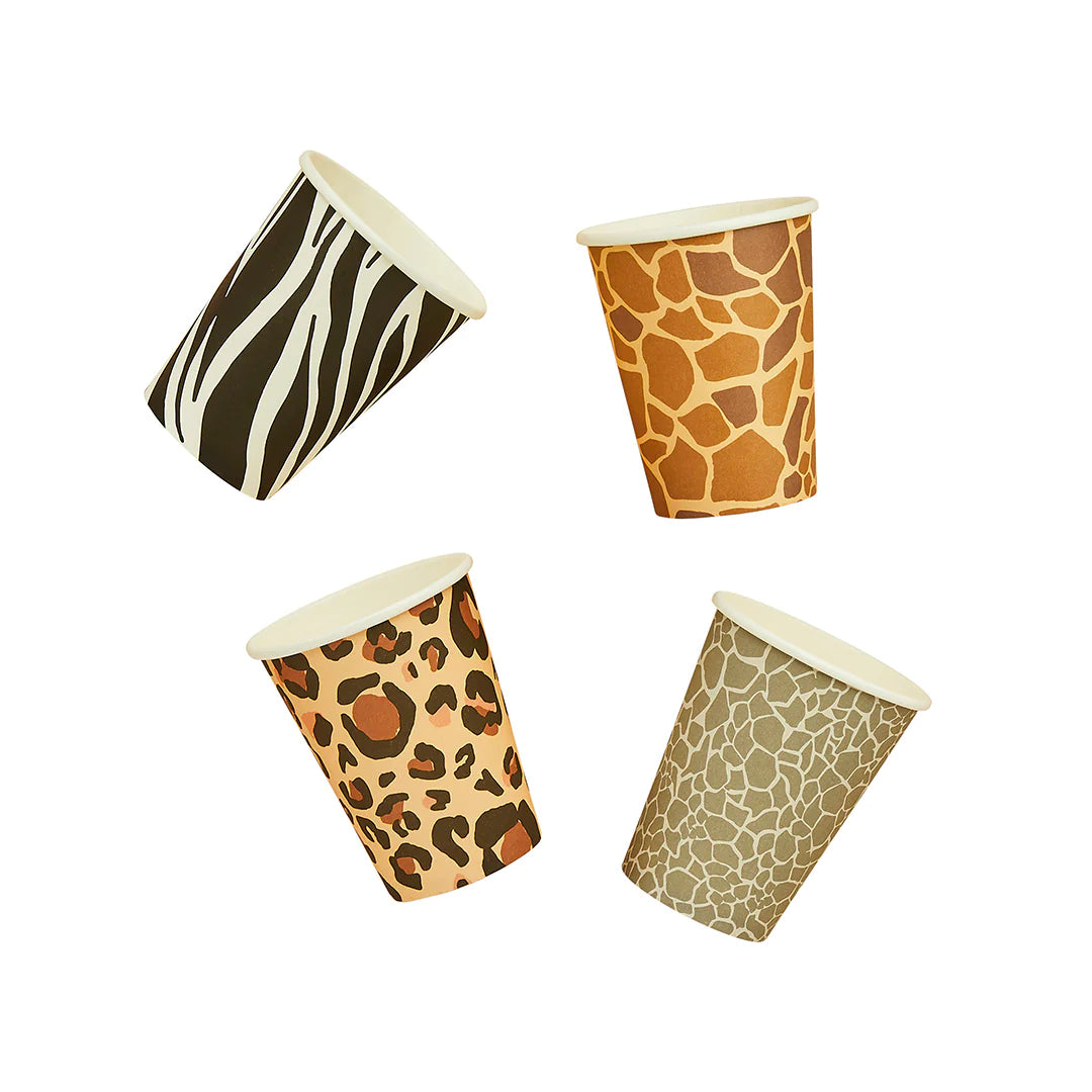 Safari Animal Print Paper Cups