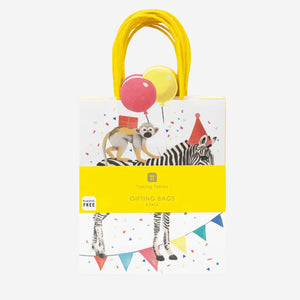 Party Safari Monkey & Zebra Paper Party Bags